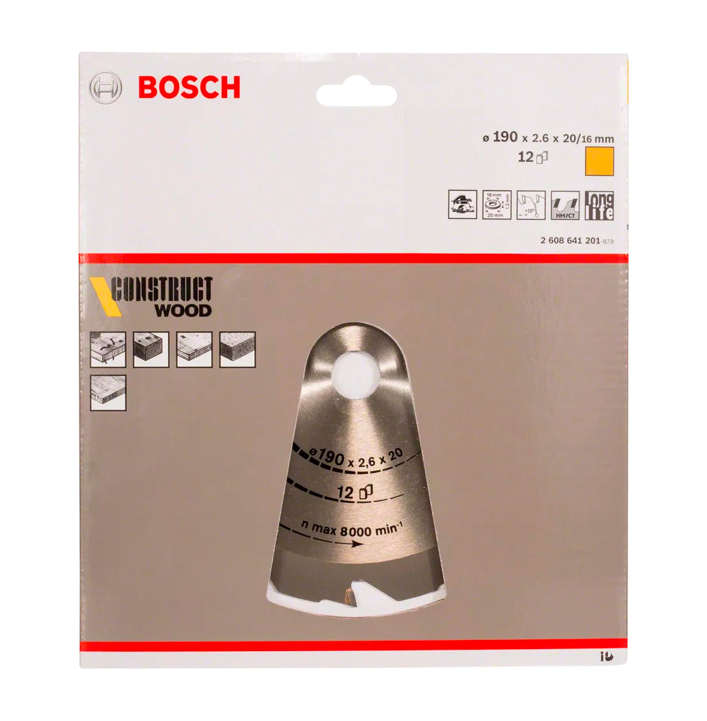 Disc de serra circular Construct Wood 160mm Bosch