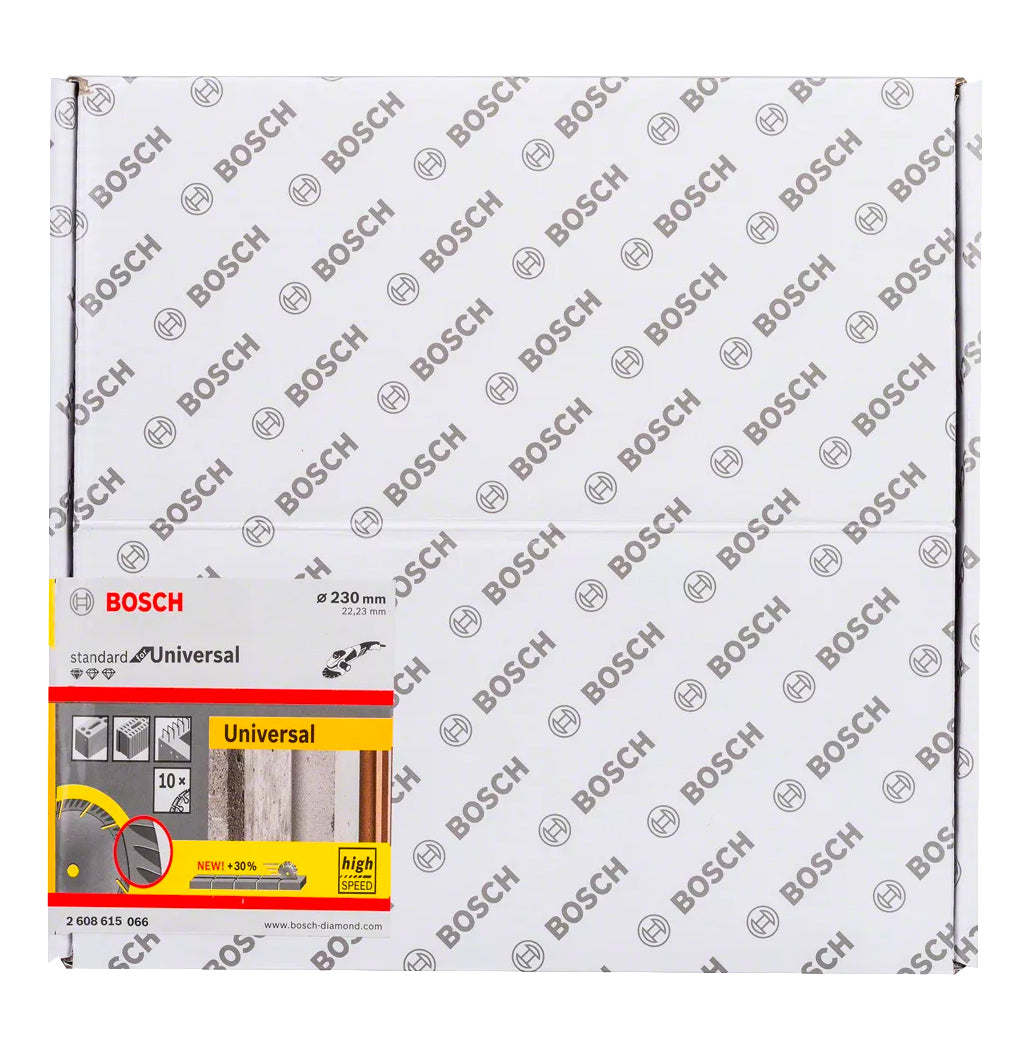 Caixa de 10 unitats de discos de tall de diamant Standard Universal 230mm