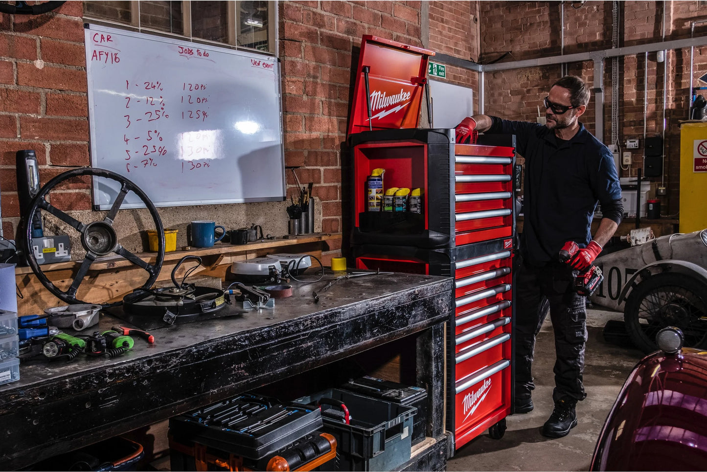 Carro d’eines amb 7 calaixos Toolguard de 78cm Milwaukee