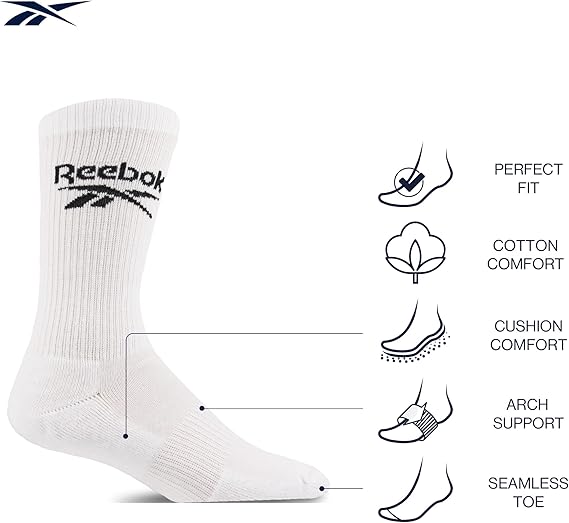 Pack de 3 parells de mitjons Active Core Reebok