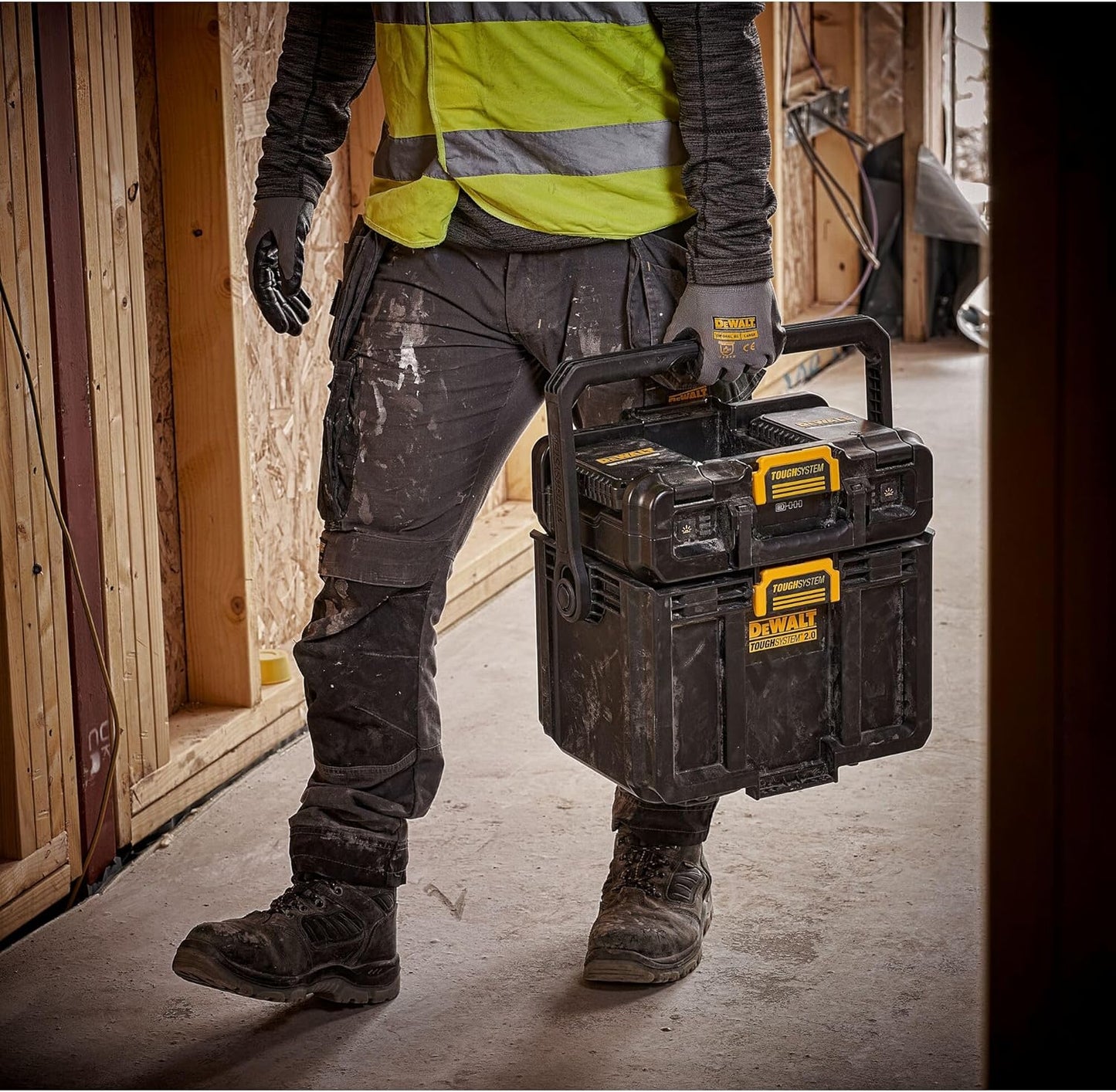 Caixa amb llum 2 en 1 TOUGHSYSTEM 2.0 Dewalt DWST08061