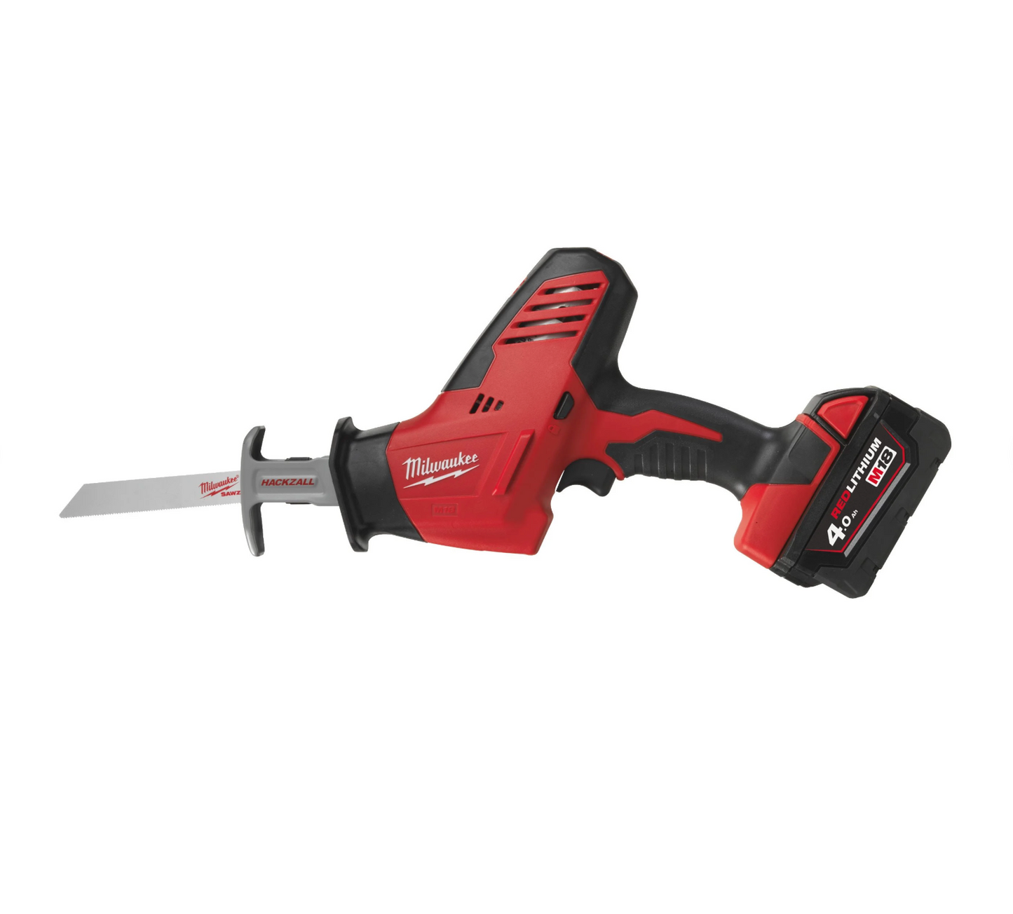 Serra de sabre M18 amb 2 bateries de 4 Ah + carregador + bossa Milwaukee C18 HZ-402B