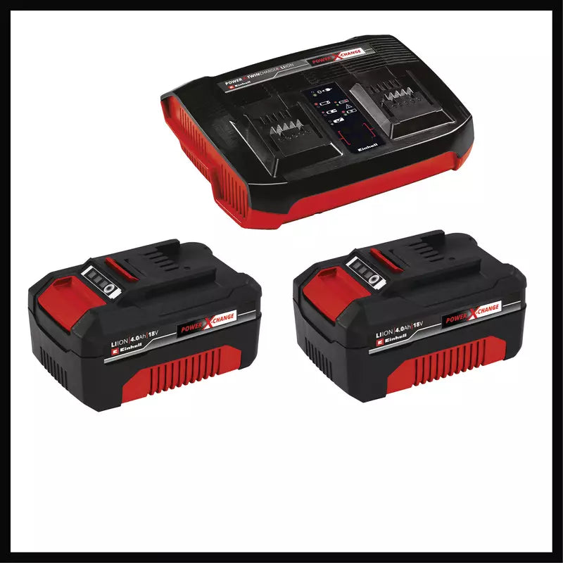 Tallagespa amb bateria amb 2bat 4,0Ah + carregador doble RASARRO 36/42 Einhell