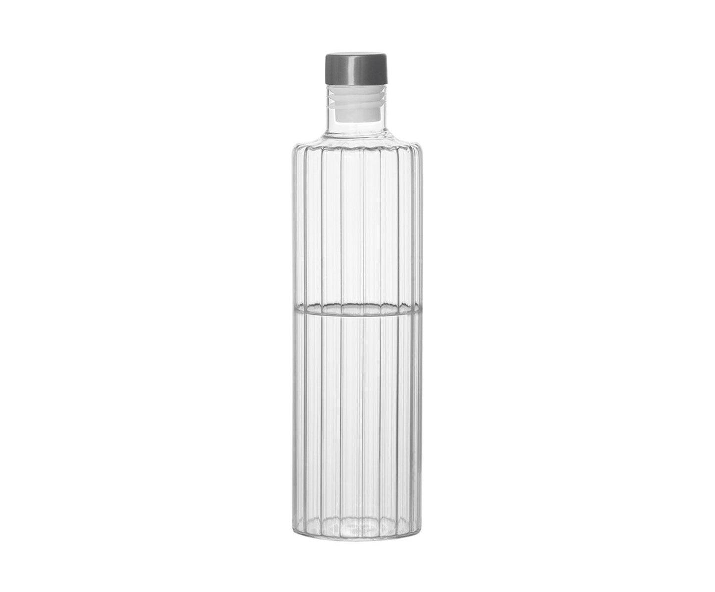 Ampolla de vidre amb tap d’acer inoxidable 1L Andrea House