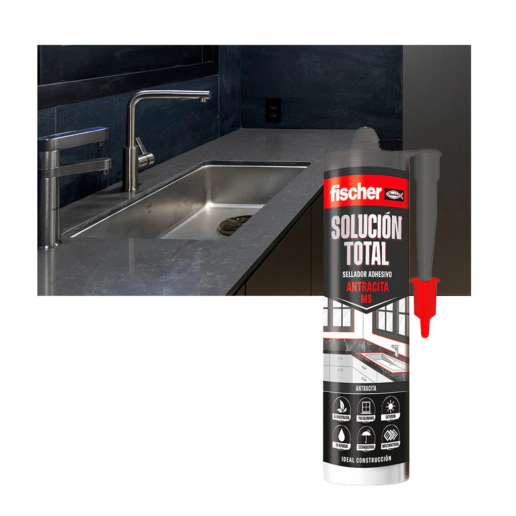 Cartutx de segellant adhesiu MS Solució Total 290 ml Fischer