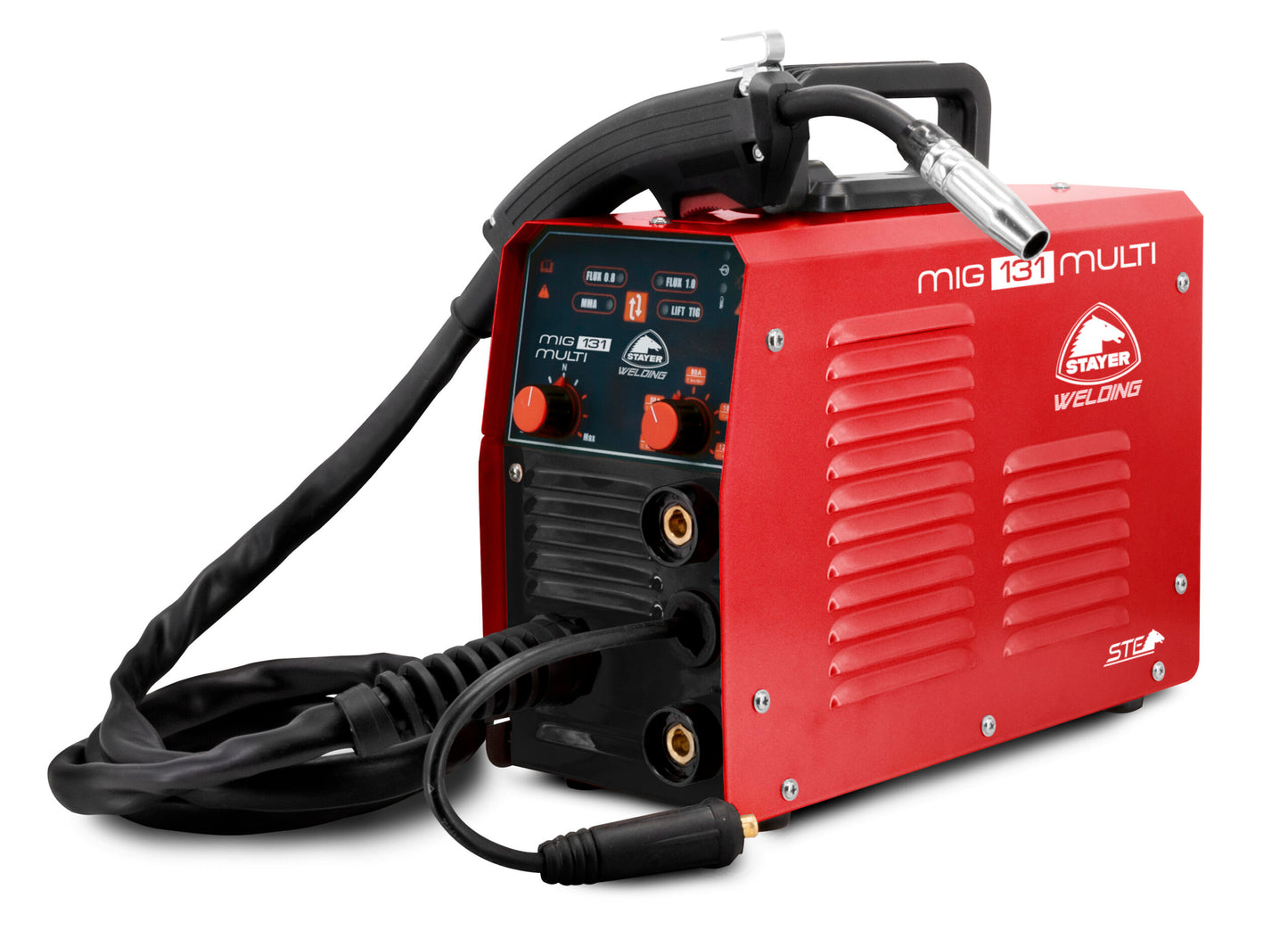 Soldador de filferro buit sense gas Inverter MIG 131 MULTI + bobina de filferro de 0,45kg 0,9mm Stayer
