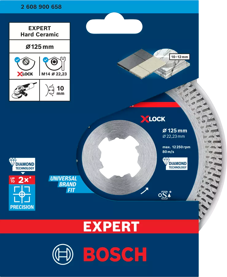 Disc de diamant 125mm Expert Hard Ceramic Bosch