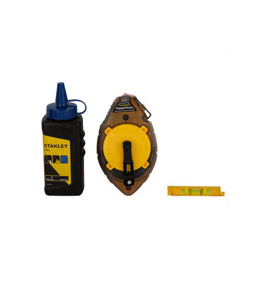 Corda de marcar Kit Powerwinder 30m + Pols + Nivell Stanley 0-47-465