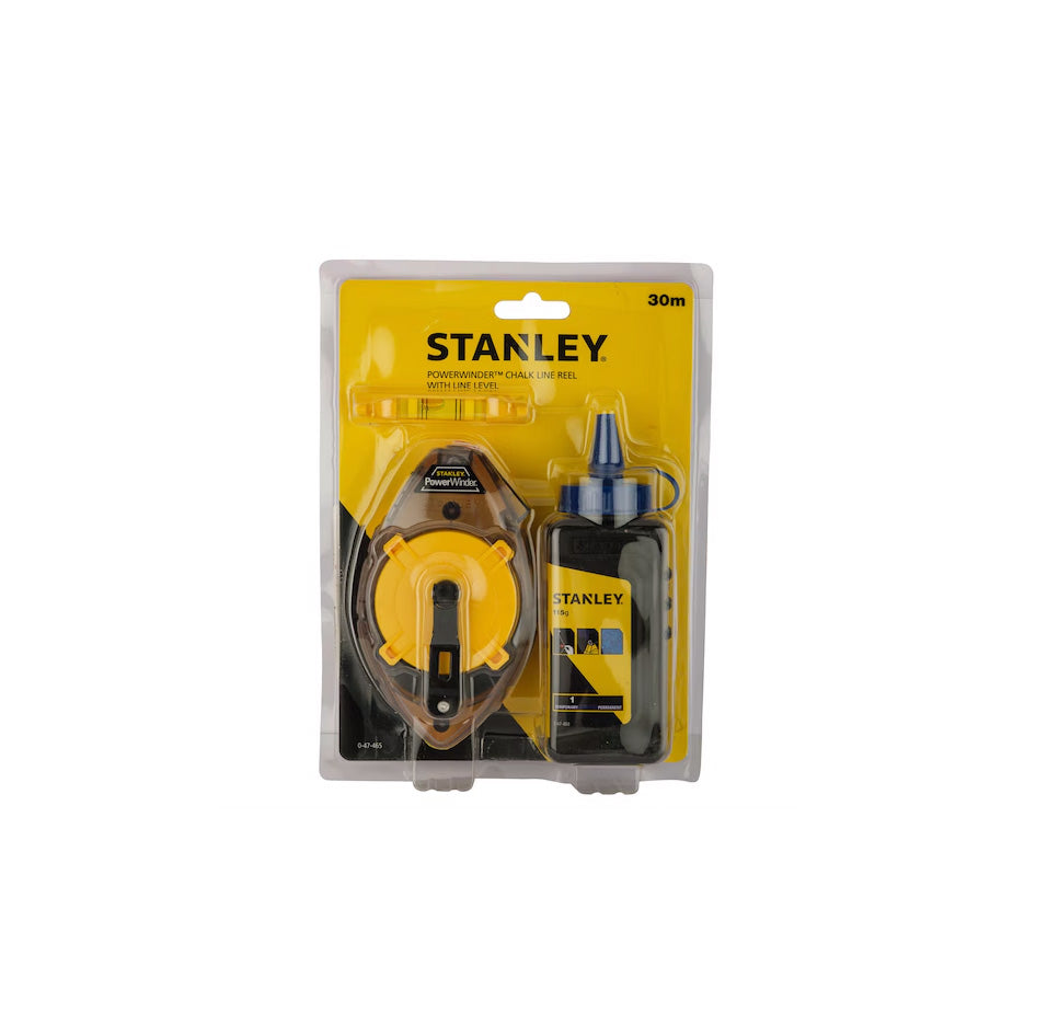 Corda de marcar Kit Powerwinder 30m + Pols + Nivell Stanley 0-47-465