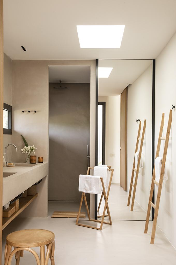 Escala decorativa de bambú 43×4×170cm Andrea House