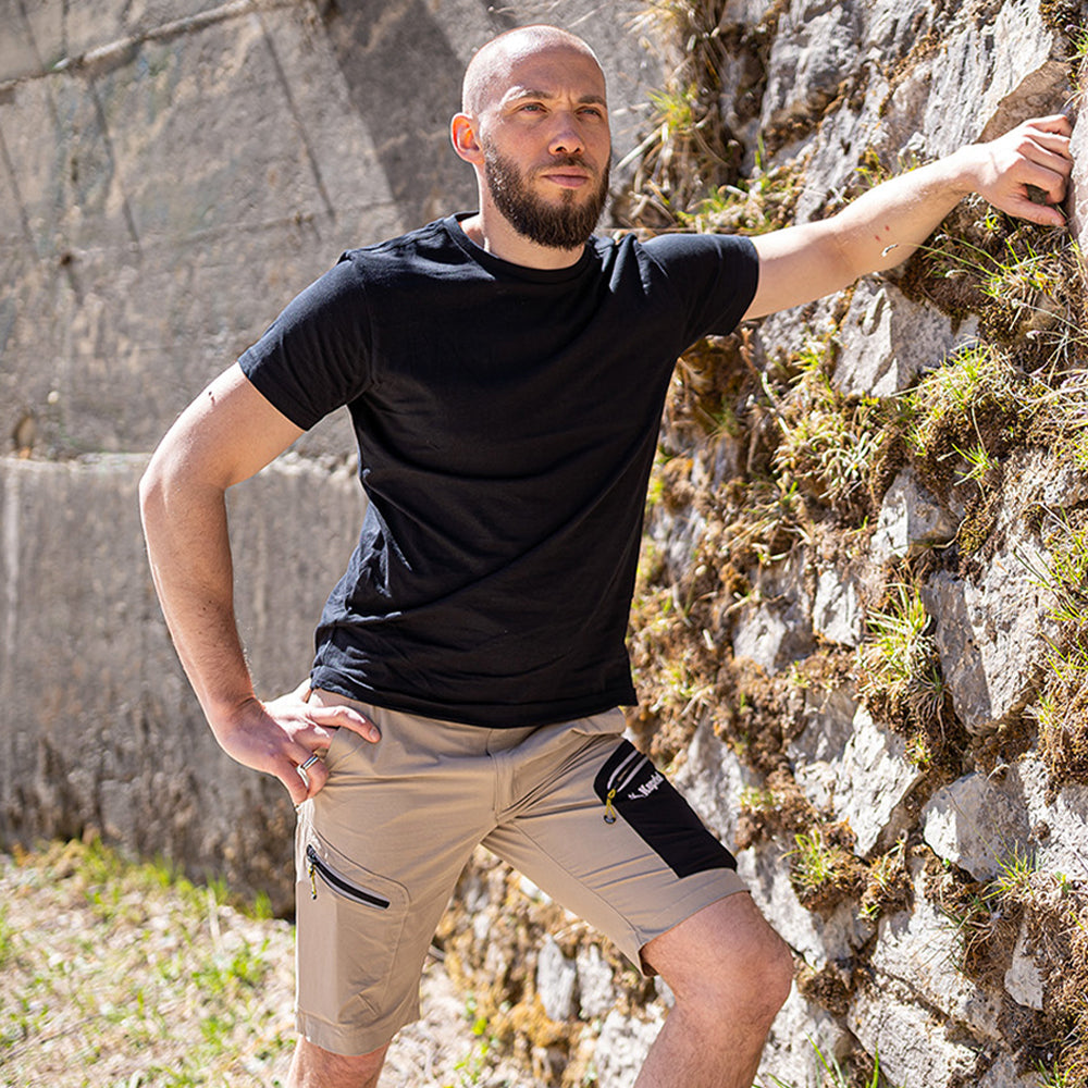 Pantalons curts de treball Tech beix Kapriol