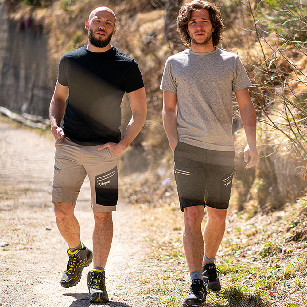 Pantalons curts de treball Tech beix Kapriol