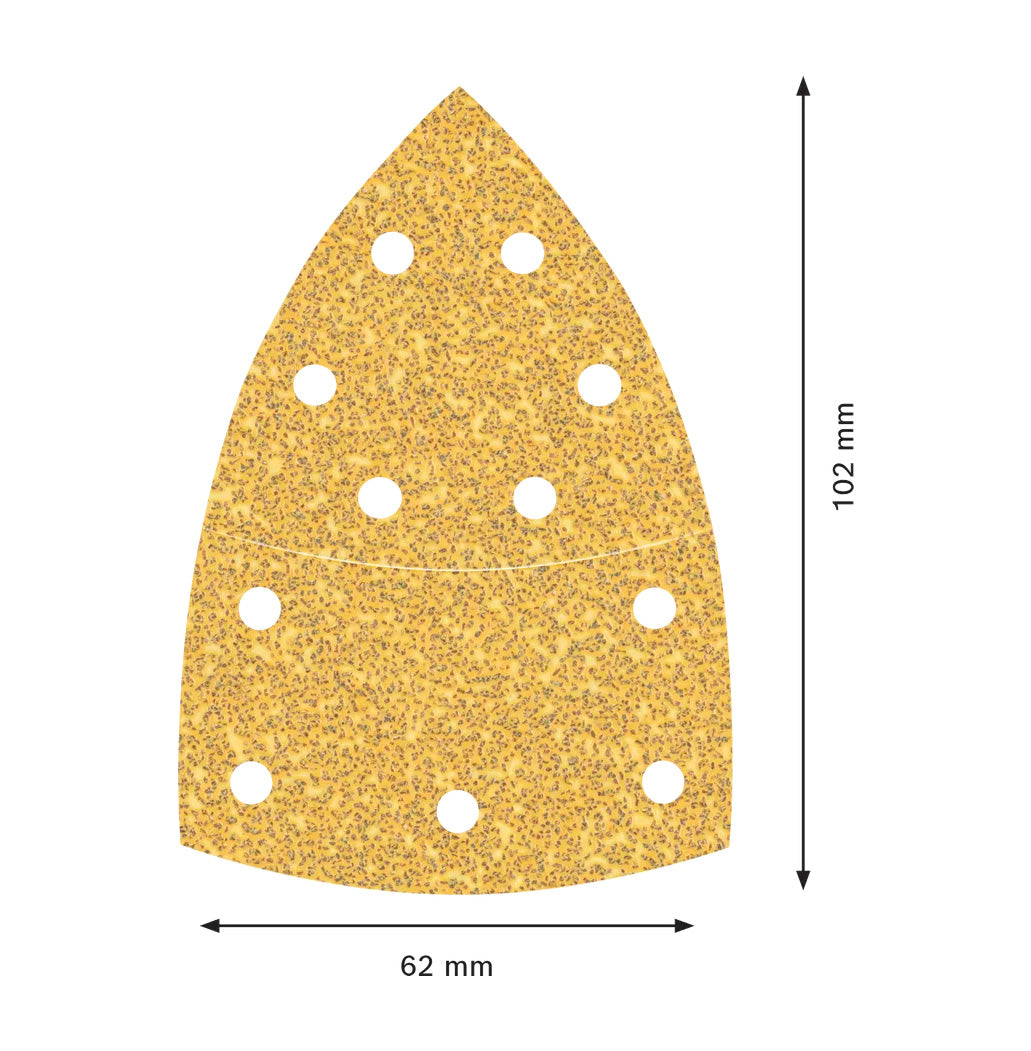 Paper de vidre per a multipolidora 102x62,93mm Expert C470 10uds Bosch