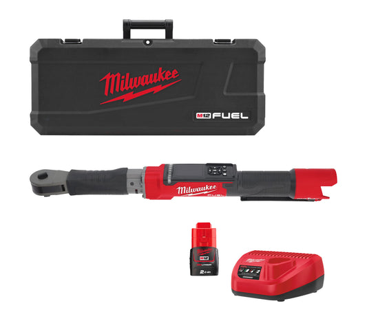 Clau de carraca dinamomètrica M12 Fuel One-Key d’1/2" amb bateria + carregador + maletí Milwaukee M12 ONEFTR12-201C