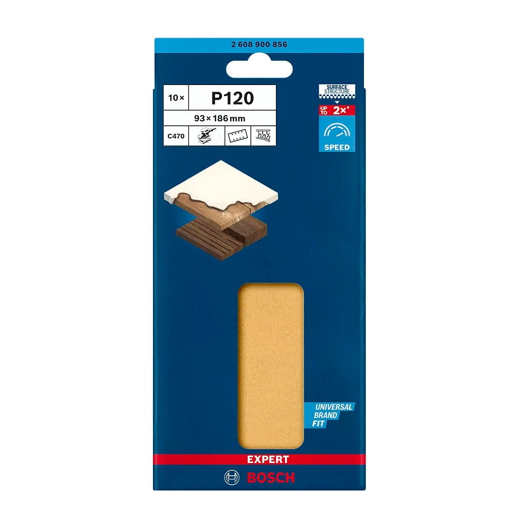 Paper de vidre Expert C470 93x186mm per a polidores orbitals 10uds Bosch