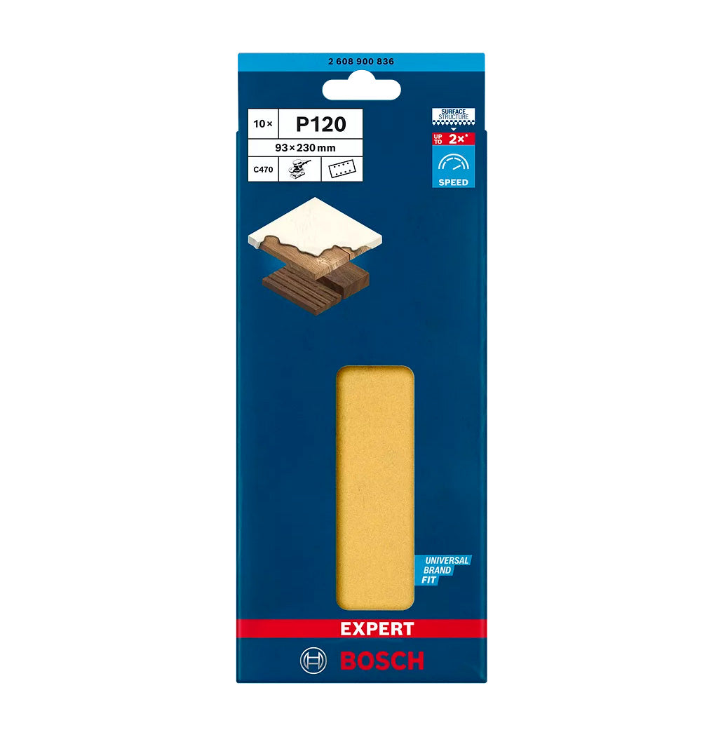 Paper de vidre Expert C470 93x230mm per a polidores orbitals 10uds Bosch