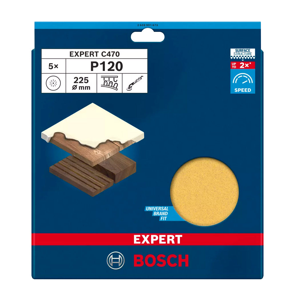 Disc de vidre Expert C470 225mm 5uds Bosch