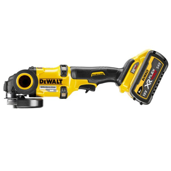 Mini esmoladora sense escombretes XR FLEXVOLT 54V/18V 125mm amb 2 bateries de 6Ah i maletí Dewalt DCG418T2
