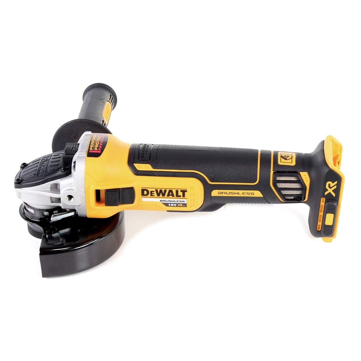 Esmoladora sense escombretes Dewalt DCG405Z amb bossa