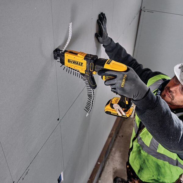 Cargolador per a plaques de guix Dewalt 18V amb 2 bateries de 5.0 Ah, maletí + carregador ràpid de cargols DCF620P2K