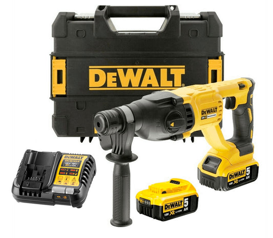 Martell lleuger de 18V SDS-Plus, 2,6 J, amb 2 bateries de 5Ah i maletí Dewalt DCH133P2