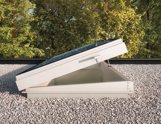 Claraboia quadrada Flex Motor amb sòcol recte de 20cm Skylux iWindow2