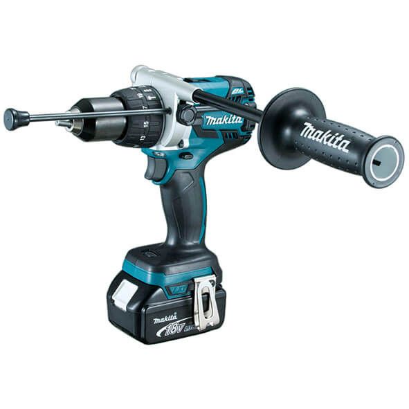 Combo 18 V Miniamoladora DGA504ZJ + trepant percutor DHP481RTJ Makita DLX2130TJ2