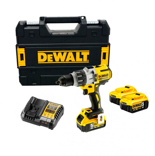 Trepant percutor sense escombretes Dewalt 18V XRP amb 3 bateries de 5.0Ah i maletí DCD996P3