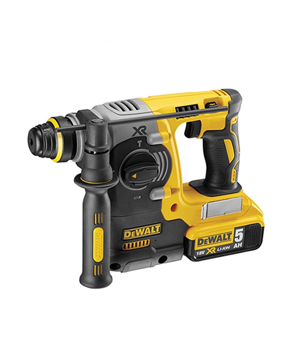 Kit d’eines Dewalt DCK207P2TB: trepant + martell + 2 bateries + maletí