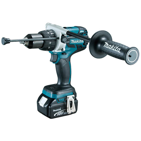 Kit combinat de trepant percutor DHP481RTJ + clau d’impacte DTW700Z 18V amb 2 bateries de 5,0Ah i maletí Makita DLX2480TJ2