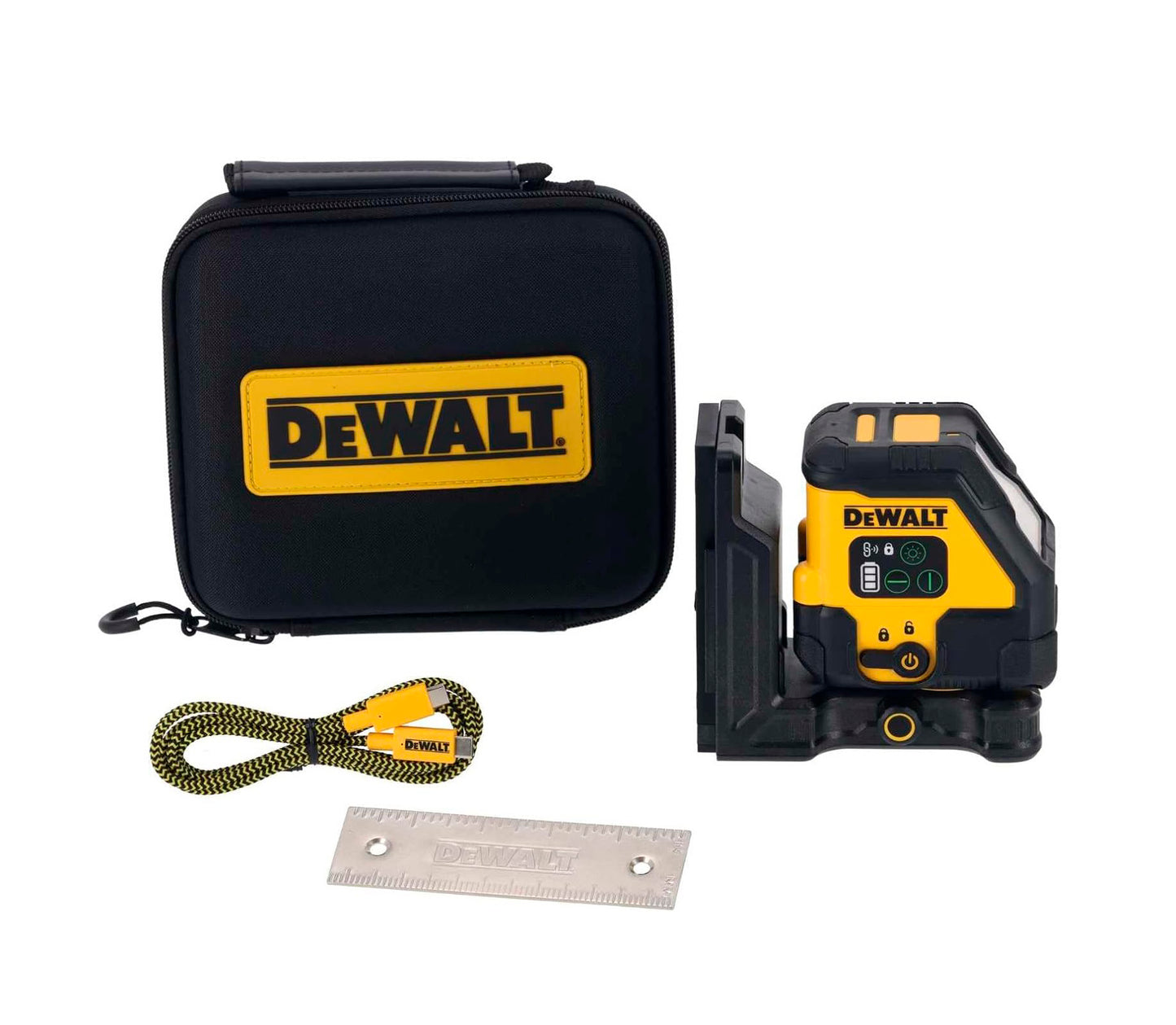 Nivell làser autonivellant verd USB-C de 2 línies en creu Dewalt DCLE14201GB