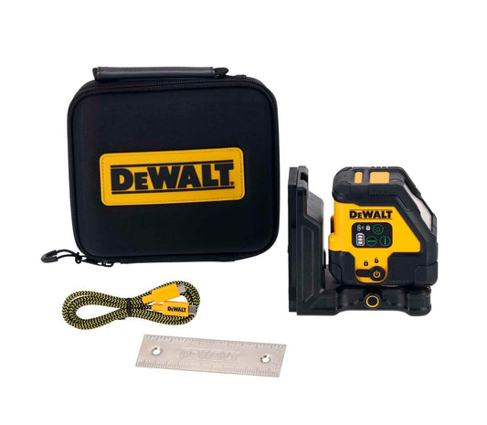 Nivell làser autonivellant verd USB-C de 2 línies en creu Dewalt DCLE14201GB