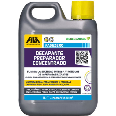 Garrafa Detergente descapante preparador Concetrado 1L Fila FASEZERO FILA - 1