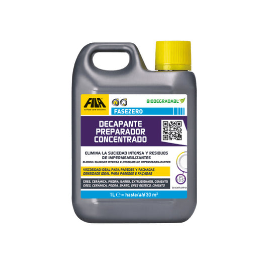 Garrafa de detergent decapant preparador concentrat 1L Fila FASEZERO
