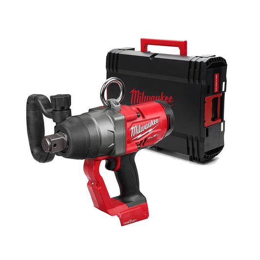 Clau d’impacte d’alt parell de 2.400 Nm, 18 V i 1 polzada, amb maletí Milwaukee M18ONEFHIWF1-0X