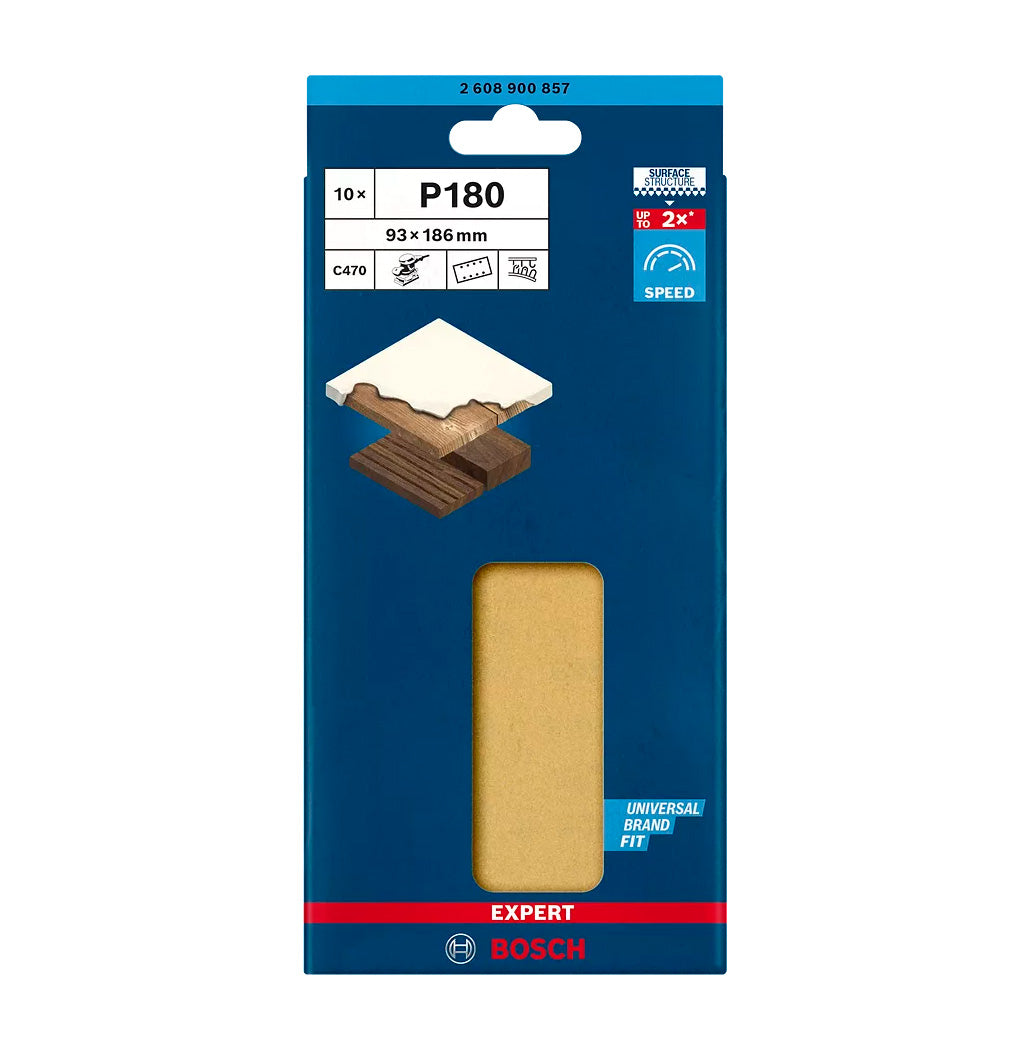 Paper de vidre Expert C470 93x186mm per a polidores orbitals 10uds Bosch