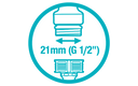 Adaptador para grifo 21mm (G 1/2") Gardena 18220-20 GARDENA - 3