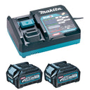 Kit de 2 bateries de 2.5Ah 40V amb carregador ràpid Makita 191539-5
