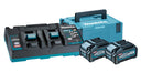 Kit de dues bateries de 4.0Ah 40V amb carregador doble en maletí Makita XGT 191U00-8