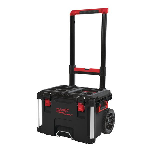 Conjunt especial amb eines manuals + carregador + bateria + bagul amb rodes Milwaukee
