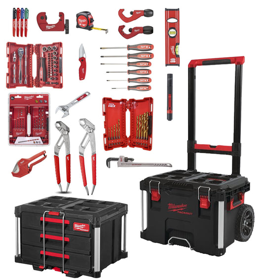 Kit d’instal·lador Packout amb 17 eines Milwaukee