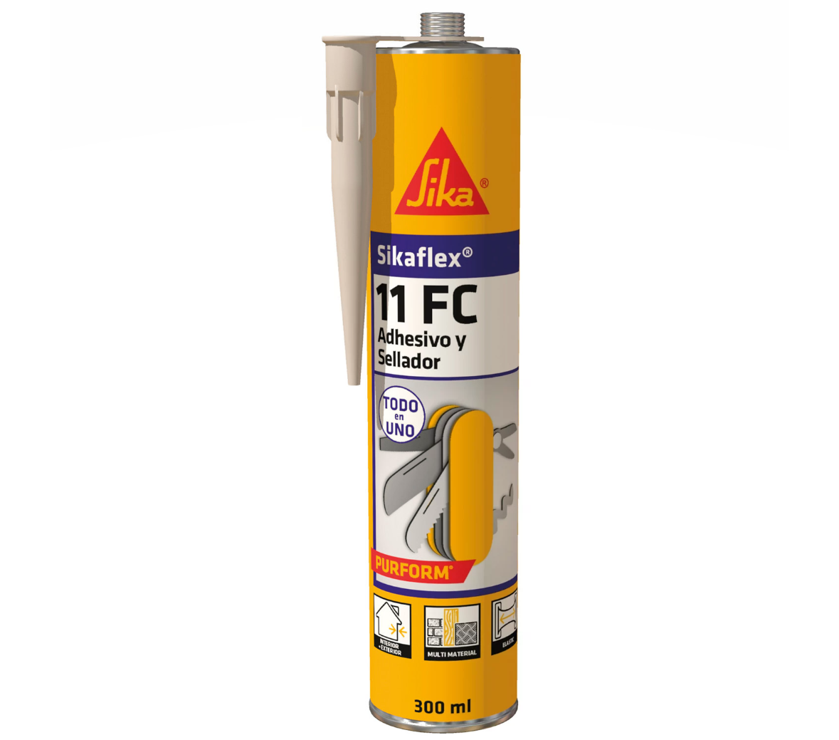 Cartucho Adhesivo y Sellador de Juntas elástico 300ml Sikaflex -11 FC Purform SIKA - 1