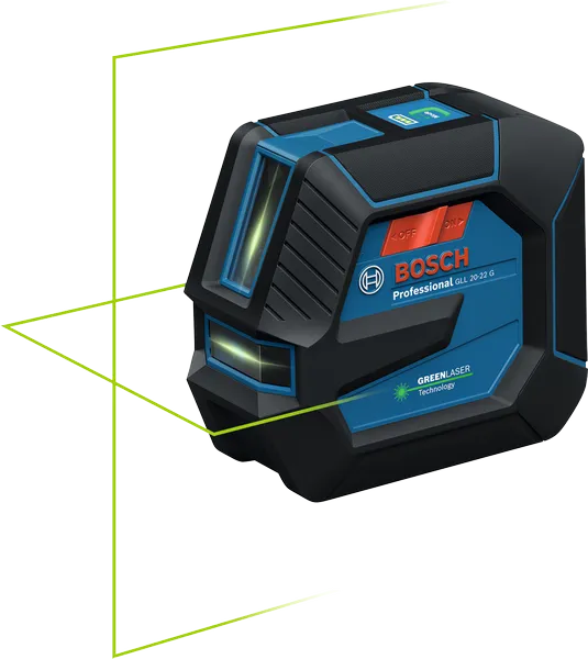 Nivell làser de 2 línies verd Bosch PRO GLL 20-22 G