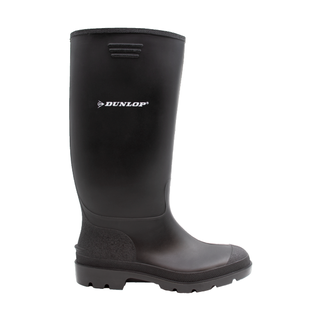 Bota d'aigua de PVC de canya alta negra Dunlop 380PP