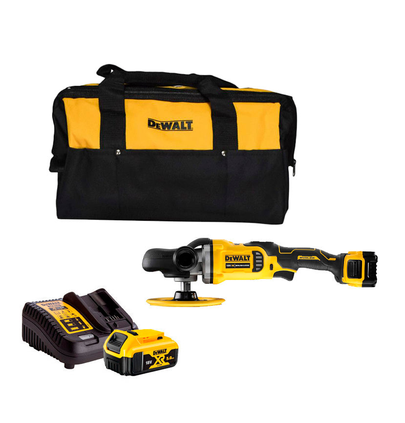 Polidora 18V Max 180mm amb 2 bateries de 5Ah Dewalt DCM849P2