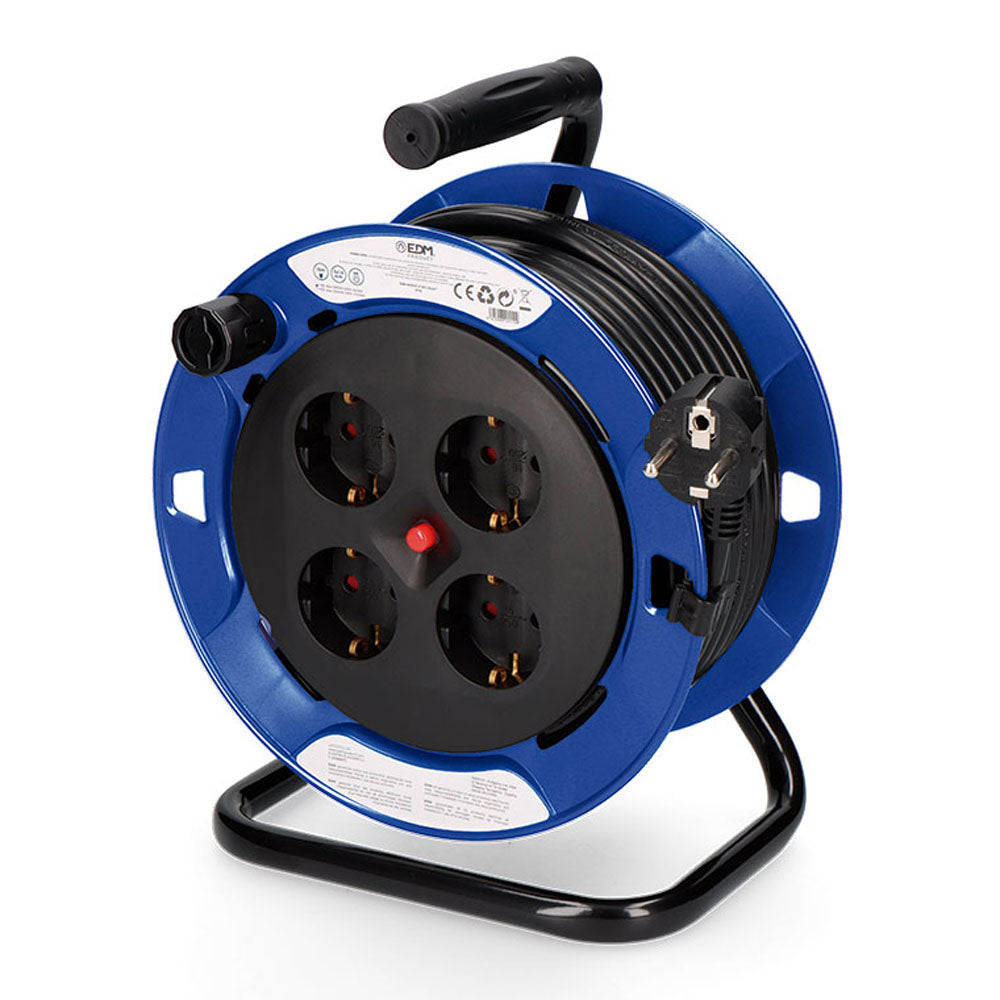 Allargador de cable amb protector tèrmic de 3 × 1,5 mm, 15 m, 4 preses EDM