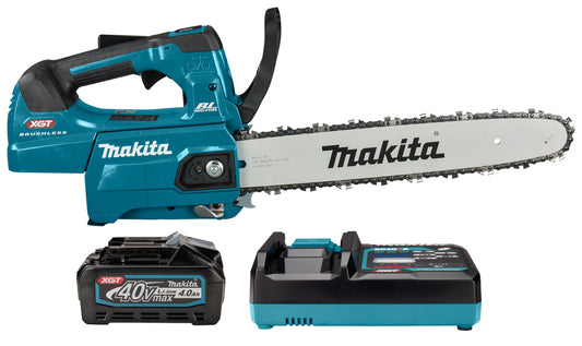 Motoserra 40Vmax XGT 35cm amb bateria de 4,0Ah i carregador Makita UC004GM101