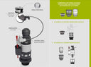 MW2 Mecanismo WC D3 System 3/6L Wirquin 10721827 WIRQUIN - 4