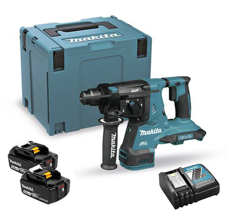 Martell lleuger BL 18Vx2 LXT de 28mm amb 2 bateries de 5Ah i maletí Makita DHR280PT2J