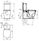 Pack inodoro a Pared Tanque Bajo Connect AquaBlade Ideal Standard E234601 IDEAL STANDARD - 8